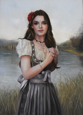 Portrait, Ölgemälde von Andy Steinbauer
