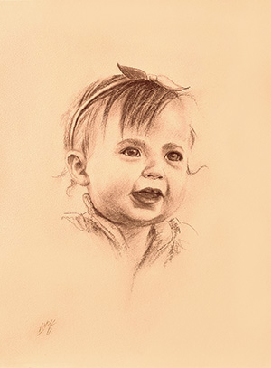 Portrait, Zeichenstudie von Andy Steinbauer